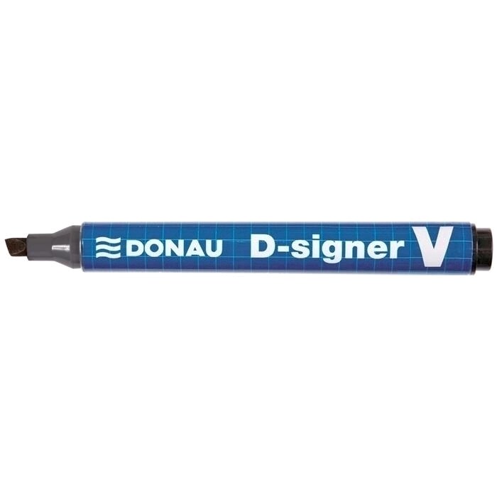 Marker permanent DONAU 261, tesit, negru