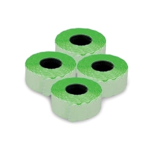 Etichete autoadezive pentru marcatoare ROMPRIX, 26 x 16 mm, 1000 bucati/rola, verde fluorescent