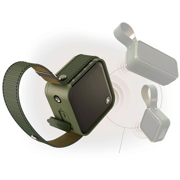 Boxa portabila HAMA Soldier S 173187, Bluetooth, Waterproof, verde