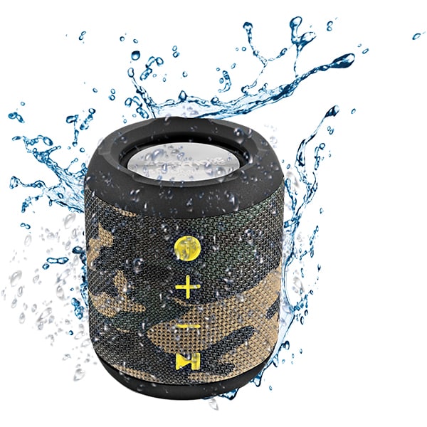 Boxa portabila PROMATE Bomba, Bluetooth, MicroSD, Waterproof, True Wireless, camuflaj