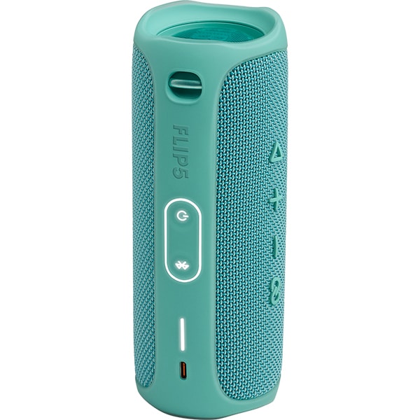 Boxa portabila JBL Flip 5, Bluetooth, PartyBoost, Waterproof, verde fosforescent