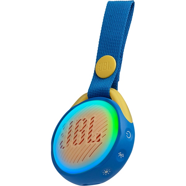 Boxa portabila copii JBL JR Pop, Bluetooth, Lightshow, Waterproof, albastru