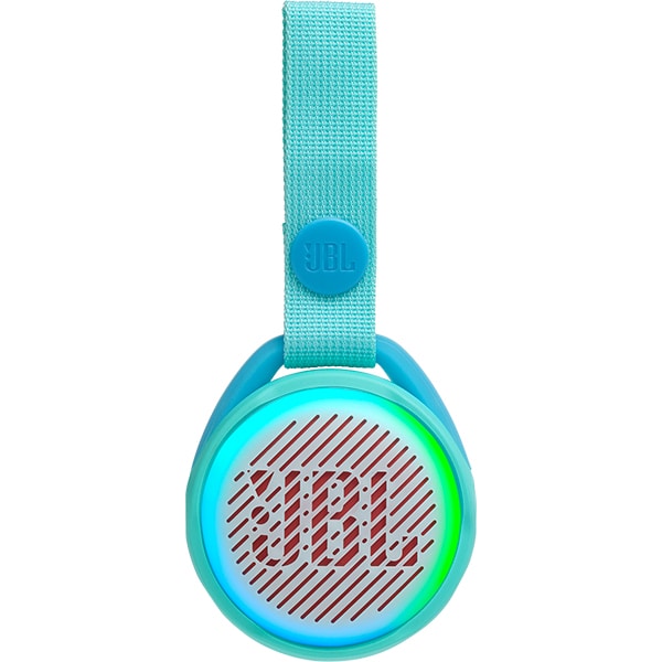 Boxa portabila copii JBL JR Pop, Bluetooth, Lightshow, Waterproof, verde fosforescent