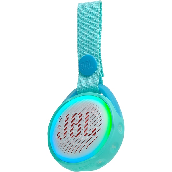 Boxa portabila copii JBL JR Pop, Bluetooth, Lightshow, Waterproof, verde fosforescent