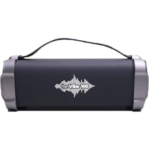 Boxa portabila E-BODA Vibe 100, Bluetooth, USB, Radio FM, negru-gri
