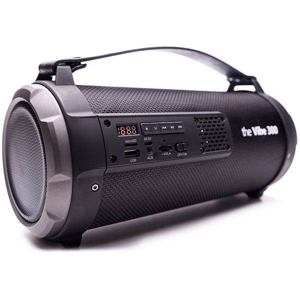 Boxa portabila E-BODA The Vibe 300, Bluetooth, MicroSD, Radio FM, negru