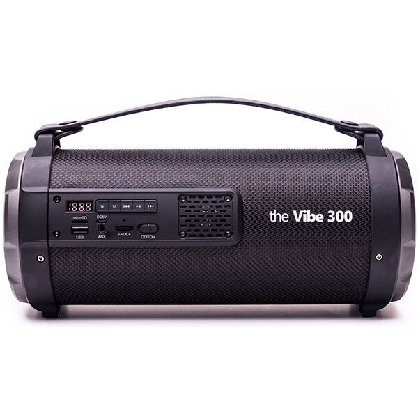 Boxa portabila E-BODA The Vibe 300, Bluetooth, MicroSD, Radio FM, negru