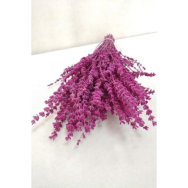 Buchet plante naturale, lavanda, roz, H 50 cm