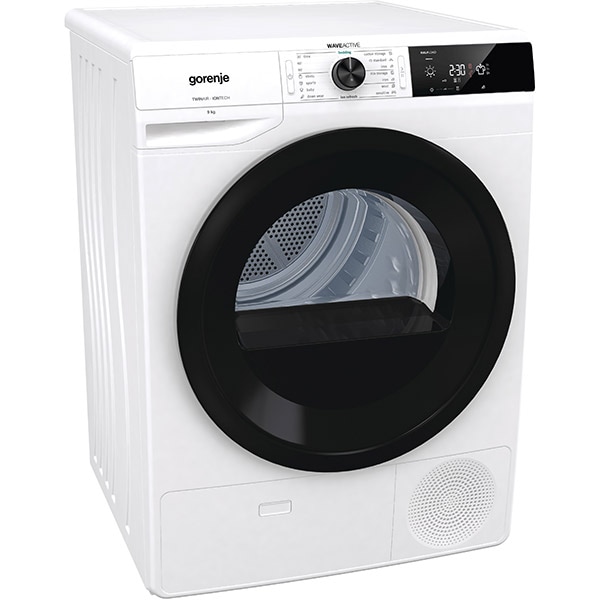 Uscator de rufe GORENJE DPE92, Pompa de caldura, 9 kg, 16 programe, Clasa A++, alb