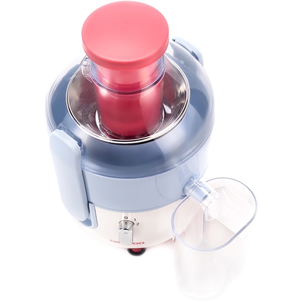 Storcator fructe si legume DAEWOO DPJ300, 0.45l, 700W, 2 trepte viteza, alb-rosu