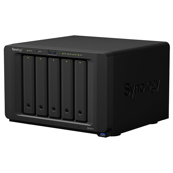 Network Attached Storage SYNOLOGY DS1517+, 2.4GHz, 2GB, 5-Bays, negru