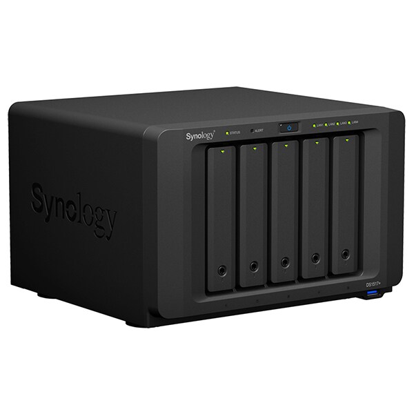 Network Attached Storage SYNOLOGY DS1517+, 2.4GHz, 2GB, 5-Bays, negru