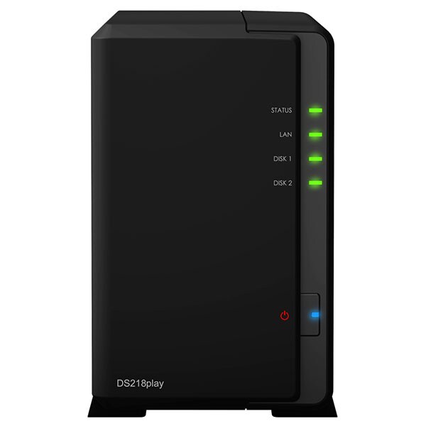 Network Attached Storage SYNOLOGY DS218play, 1.4GHz, 1GB, 2-Bays, negru