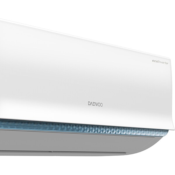 Aer conditionat DAEWOO DSB-H1801JLH-VK, 18000 BTU, A++/A+, Inverter, Display, kit instalare inclus, alb-albastru