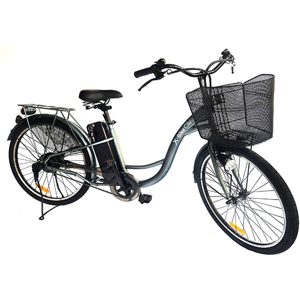Bicicleta de oras Electrica EVOLIO X-BIKE City, 26 inch, gri inchis