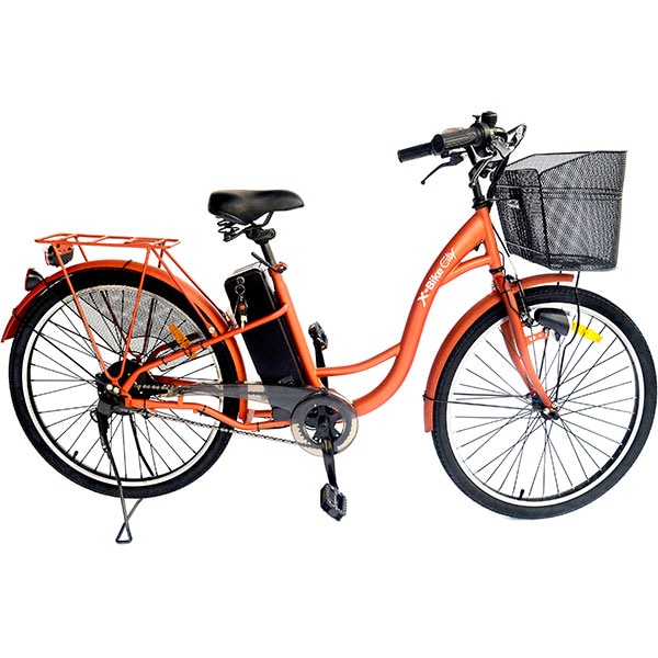 Bicicleta de oras Electrica EVOLIO X-BIKE City, 26 inch, portocaliu