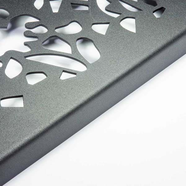 Decoratiune perete Tree, 29 x 70 cm, metal, negru