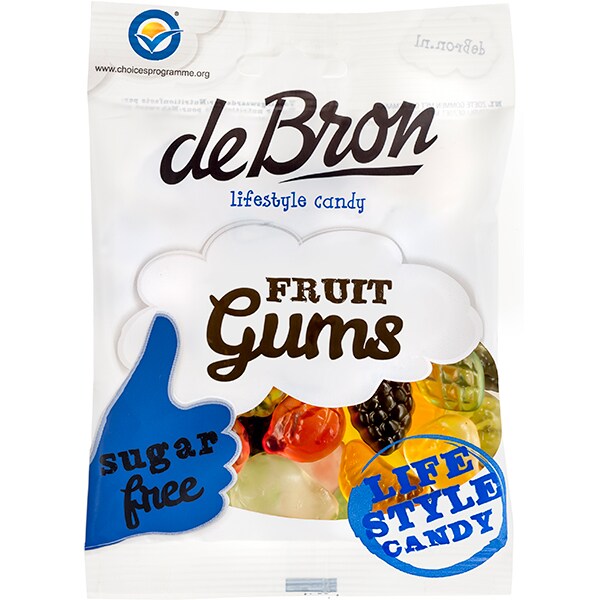 Jeleuri DEBRON Fruit Gums, 100g, 4 bucati