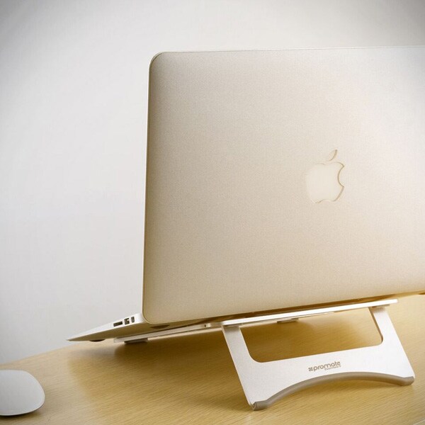 Suport laptop PROMATE DeskMate-3, aluminiu, argintiu