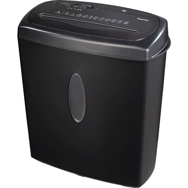 Distrugator documente manual HAMA Home X10CD, 10 coli, 15l, Cross-Cut, negru