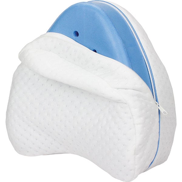 Perna ergonomica pentru genunchi si picioare MEDIASHOP Dreamolino Leg Pillow, alb