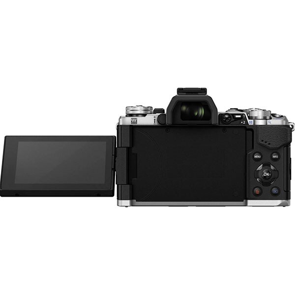 Aparat foto Mirrorless OLYMPUS E-M5 MARK II, 16 MP, Wi-Fi, argintiu + Obiectiv 14-150mm