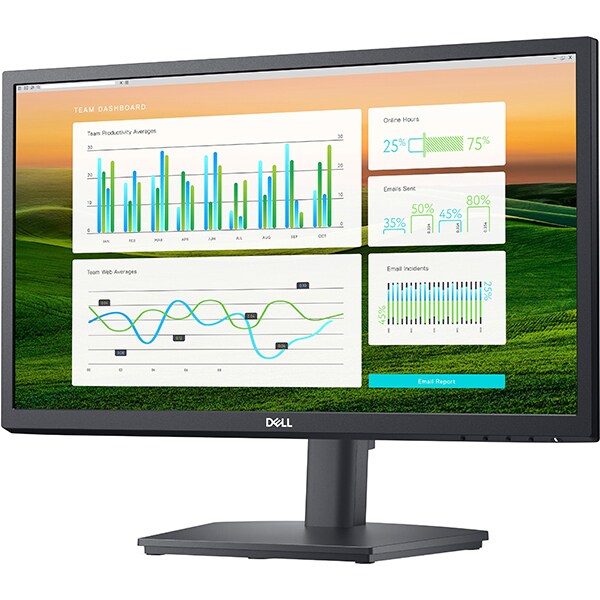 Monitor LED IPS DELL E2222HS, 21.45", Full HD, 60Hz, negru