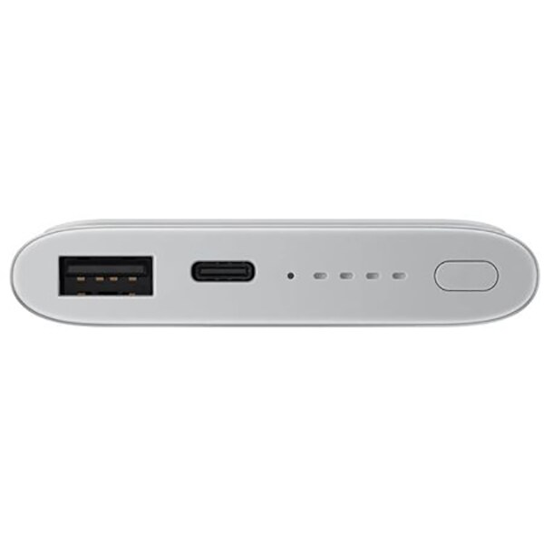 Baterie externa SAMSUNG EB-U1200CSEGWW, 10000 mAh, Type C, Wireless QI, arginitiu