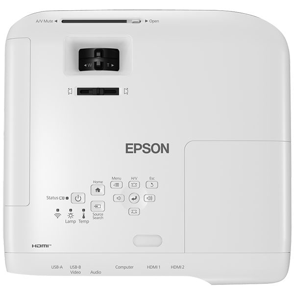 Videoproiector EPSON EBFH52, Full HD 1920 x 1080p, 4000 lumeni, alb-negru
