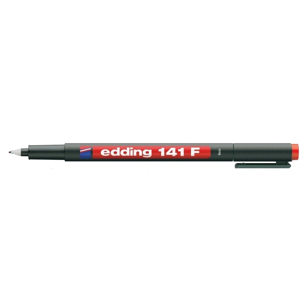 Marker permanent EDDING OHP 141F, 0.6 mm, rosu