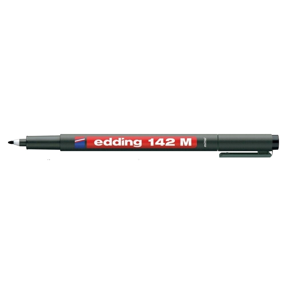 Marker permanent EDDING OHP, 142M, 1 mm, negru