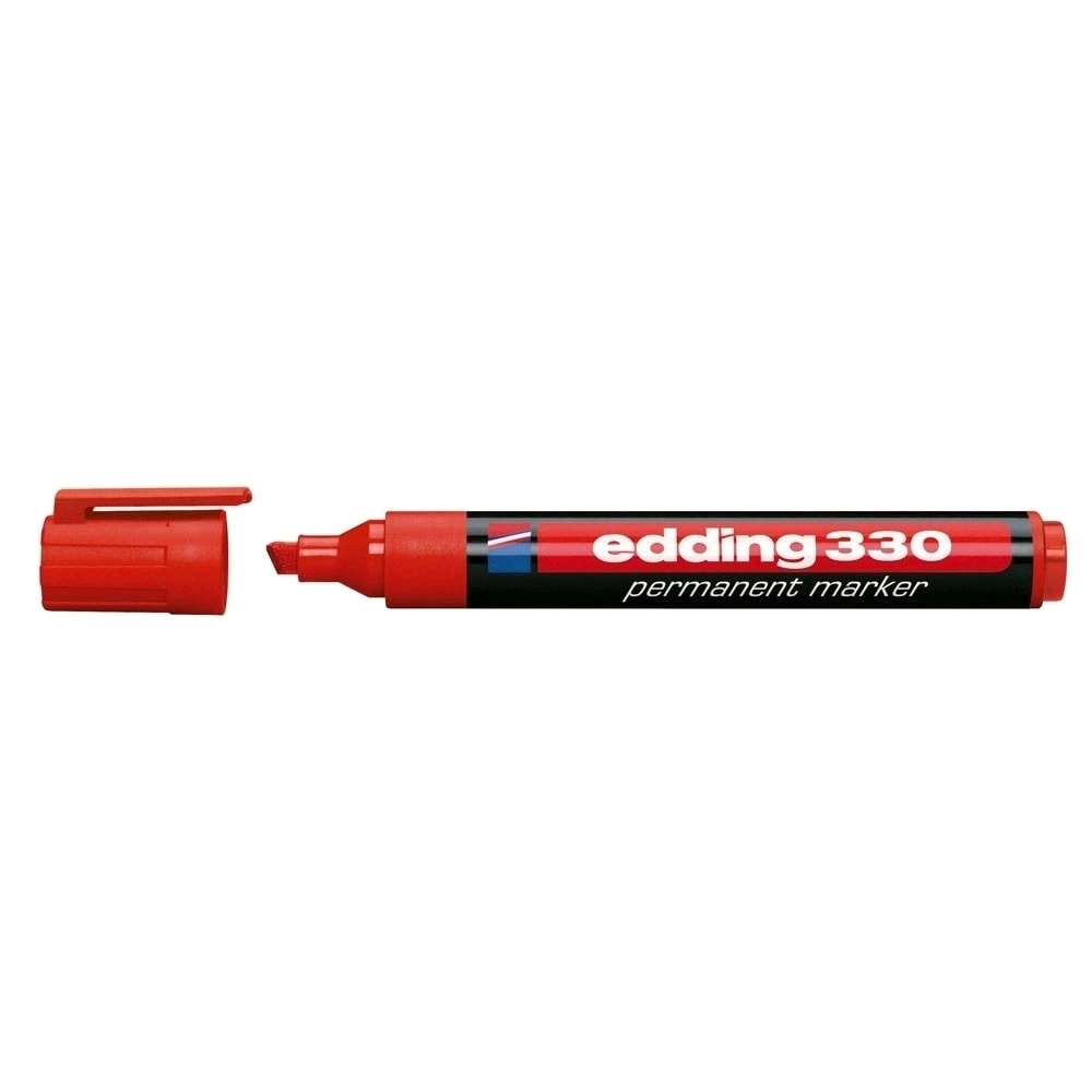 Marker permanent EDDING 330, 1-5 mm, rosu