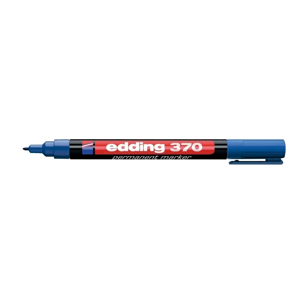 Marker permanent EDDING 370, 1 mm, albastru