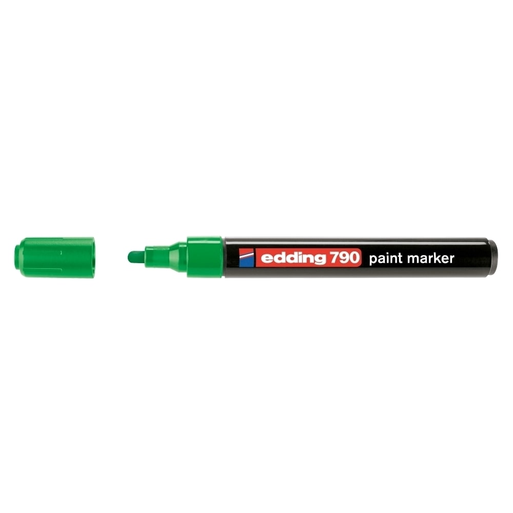 Marker permanent cu vopsea EDDING 790, 2-3 mm, verde