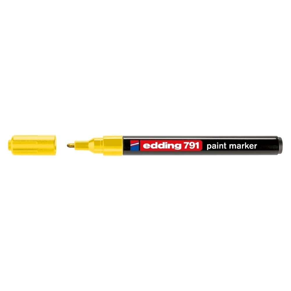 Marker permanent cu vopsea EDDING 791, 1-2 mm, galben