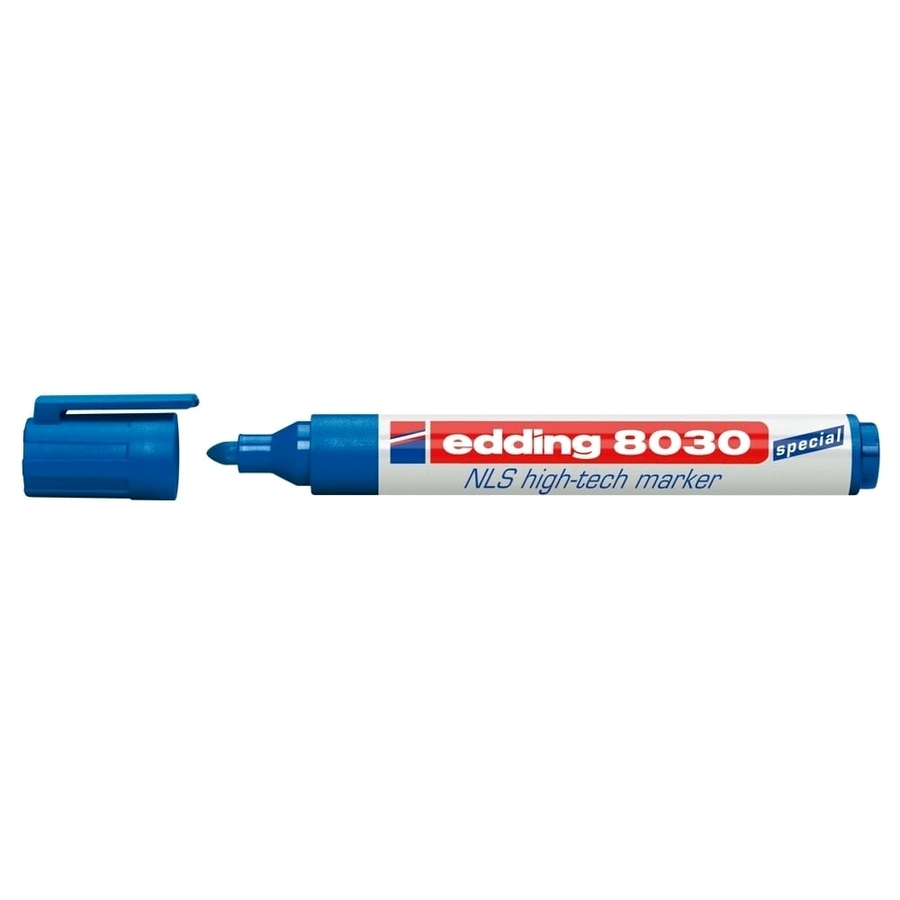 Marker permanent EDDING 8030, 1.5-3 mm, albastru
