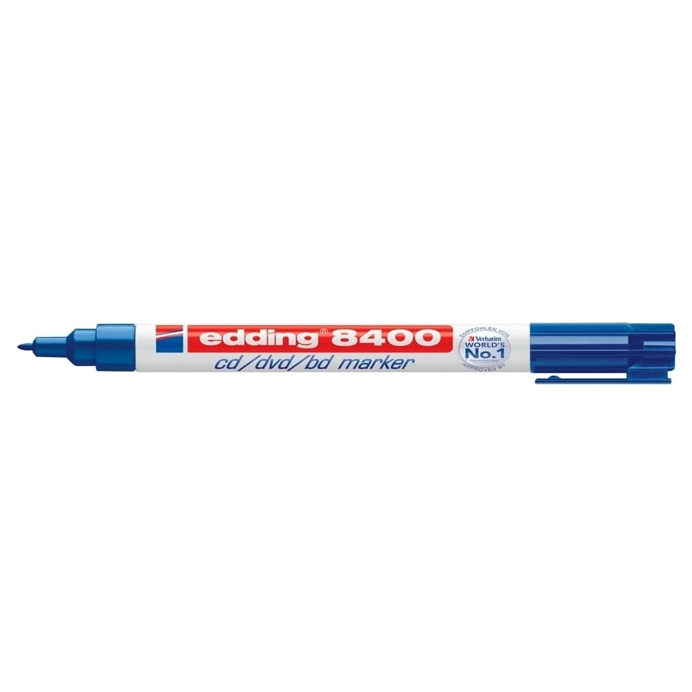 Marker permanent pentru CD/DVD/BD EDDING 8400, 0.75 mm, albastru