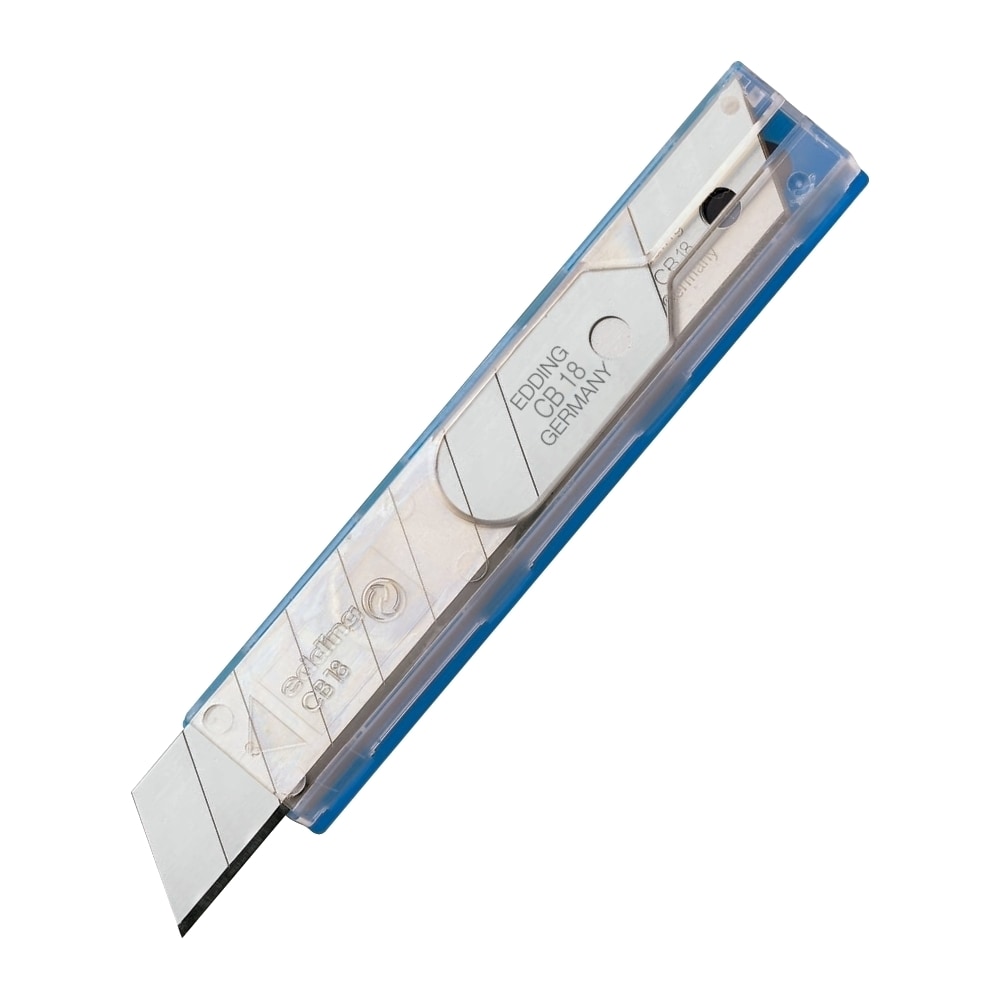 Rezerve cutter EDDING M18, 24 mm, metal, 10 bucati, argintiu