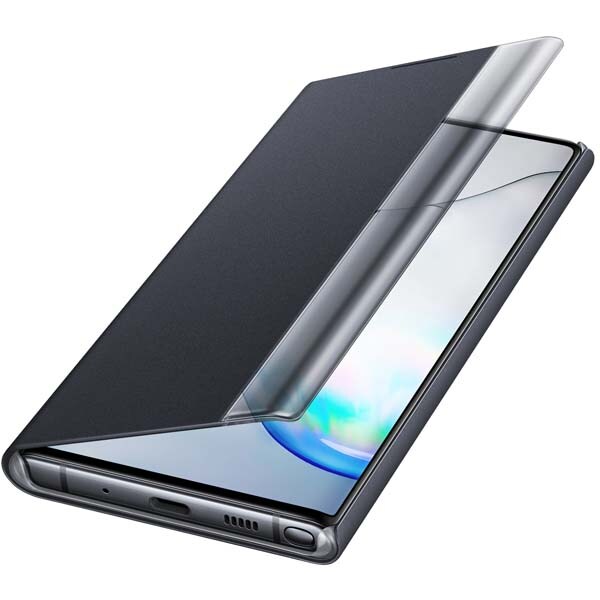 Husa Clear View pentru SAMSUNG Galaxy Note 10, EF-ZN970CBEGWW, negru