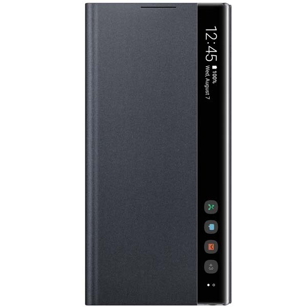 Husa Clear View pentru SAMSUNG Galaxy Note 10, EF-ZN970CBEGWW, negru