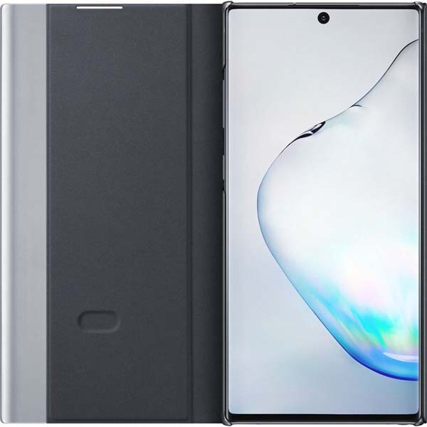 Husa Clear View pentru SAMSUNG Galaxy Note 10 Plus, EF-ZN975CBEGWW, negru