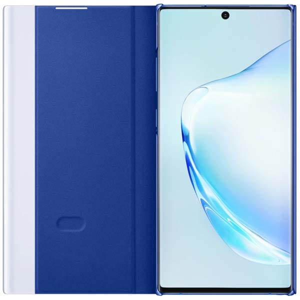 Husa Clear View pentru SAMSUNG Galaxy Note 10 Plus, EF-ZN975CLEGWW, albastru