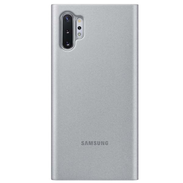 Husa Clear View pentru SAMSUNG Galaxy Note 10 Plus, EF-ZN975CSEGWW, gri