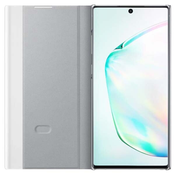 Husa Clear View pentru SAMSUNG Galaxy Note 10 Plus, EF-ZN975CSEGWW, gri