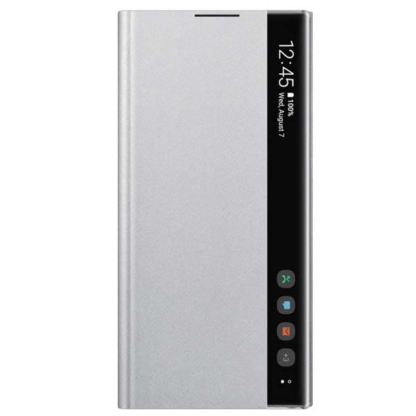 Husa Clear View pentru SAMSUNG Galaxy Note 10 Plus, EF-ZN975CSEGWW, gri