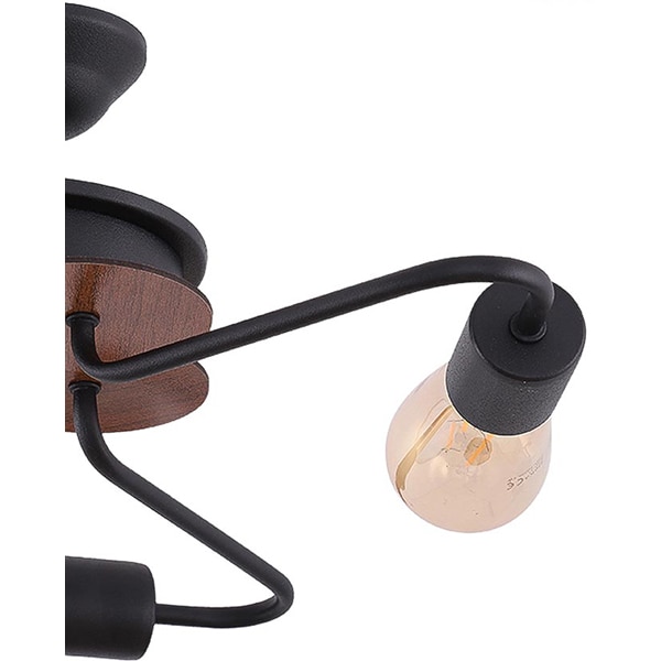 Lustra ERSTE LICHT ENIS2 EL0058503, 180W, E27, negru