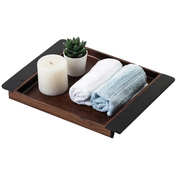 Tava SPIN Elsa S, 35 x 27 cm, metal-lemn, negru-nuc