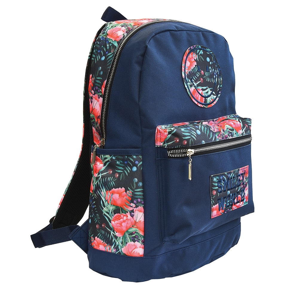 Ghiozdan STREET Flowers, Gama Smiley, multicolor