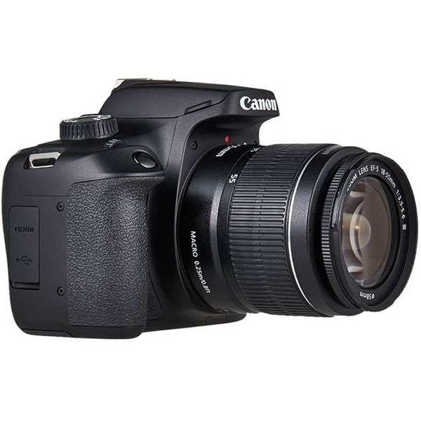 Aparat foto DSLR CANON EOS 4000D, 18 MP, Wi-Fi, negru + Obiectiv 18-55mm + Obiectiv 75-300mm