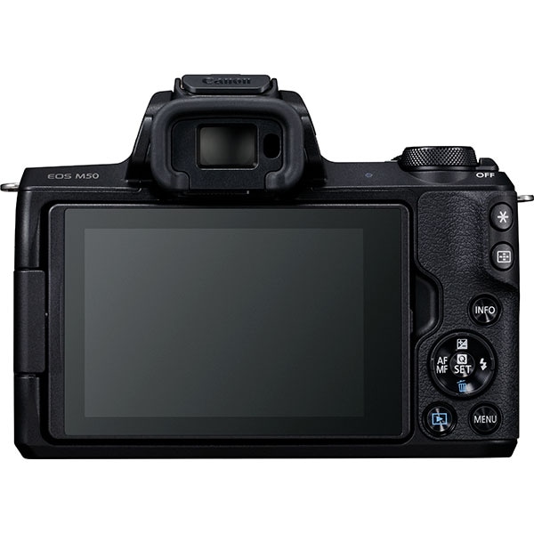 Aparat foto Mirrorless CANON EOS M50, 24.1 MP, Wi-Fi, negru + Obiectiv M18-150mm SEE